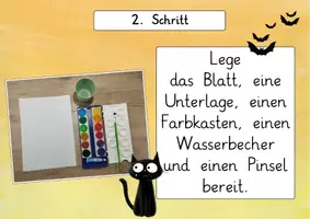 Vorschau - Präsentationen/Tafelbilder - Katze im Mondschein: Schritt-für-Schritt Kunstprojekt - Kunst - Kl. 3/4 - Seite 3