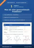 Vorschau - selbst erstellte Cliparts/Grafiken - Kapitel 1 Ganzrationale Funktionen Selbstlernkurs - Deckblatt