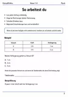 Vorschau - Arbeitsblätter - Druck Basisscreening Physik Klasse 7–8 - Seite 1