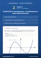 Vorschau - selbst erstellte Cliparts/Grafiken - Kapitel 2 Nullstellen faktorisieren Selbstlernkurs - Deckblatt