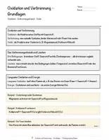 Vorschau - Arbeitsblätter - Oxidation und Verbrennung – Prüfungstraining Chemie (Klasse 8) - Seite 3
