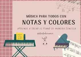 Vista previa - Hojas de trabajo - Música para todos con notas y colores. - página 1