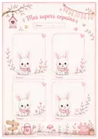 Aperçu - Affichage - Kit cahier et étiquettes lapin - Page 2