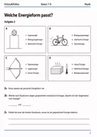 Vorschau - Arbeitsblätter - Energieformen Basisscreening Physik Klasse 7–8 - Seite 2