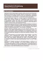 Vorschau - Arbeitsblätter - Gender und Erziehung – Geschlechterrollen - Seite 1
