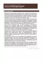 Vorschau - Arbeitsblätter - Armut & soziale Ungleichheit bei Bildungschancen - Seite 1
