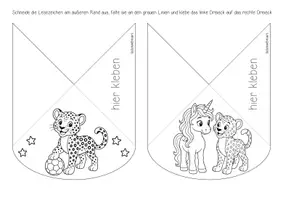 Vorschau - Mal- und Bastelvorlagen - Leopardenklasse - Ecklesezeichen (Klassentier) - Seite 3