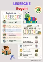 Vorschau - Poster - Leseecke Regeln - Deckblatt
