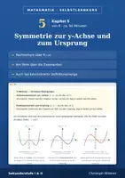 Vorschau - selbst erstellte Cliparts/Grafiken - Kapitel 5 Symmetrie von Funktionen Selbstlernkurs - Deckblatt