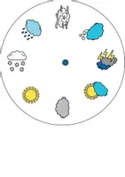 Vorschau - Mal- und Bastelvorlagen - Wetter Klasse 1 Einstellrad - Seite 2