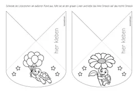 Vorschau - Mal- und Bastelvorlagen - Schildkrötenklasse - Ecklesezeichen (Klassentier) - Seite 2