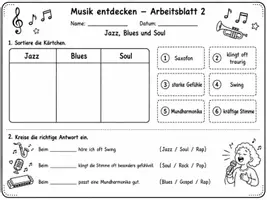 Vorschau - Stundenentwürfe - Musik entdecken – Musikstile kennenlernen | 9 Arbeitsblätter + Lösungen | 1. & 2. Klasse - Seite 2