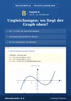Vorschau - selbst erstellte Cliparts/Grafiken - Kapitel 8 Ungleichungen lösen Selbstlernkurs - Deckblatt