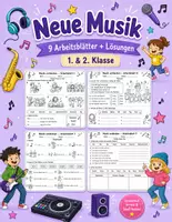 Vorschau - Stundenentwürfe - Musik entdecken – Musikstile kennenlernen | 9 Arbeitsblätter + Lösungen | 1. & 2. Klasse - Deckblatt