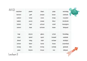 Voorbeeld - Leesblaadjes niveau AVI start - E4 50 leesblaadjes - Pagina 2