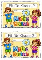 Vorschau - Arbeitsblätter - Fit für Klasse 2 Deutsch Mathe Kl 1 Ferienheft Wiederholung - Seite 1