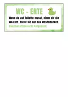 Vorschau - Poster - WC-Ente für organisierte Toilettenbesuche in der Schule - Seite 1