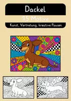 Vorschau - Mal- und Bastelvorlagen - Dackel - Pop Art Vorlagen Ausmalbilder - Deckblatt