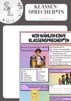 Vorschau - Arbeitsblätter - Klassensprecher wählen - Deckblatt