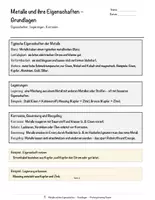 Vorschau - Arbeitsblätter - Metalle und ihre Eigenschaften – Prüfungstraining Chemie (Klasse 8) - Seite 3