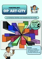 Vorschau - Stundenentwürfe - KUNST Schritt für Schritt: Op-Art City + Zeichenvideo (Buntstift-/Filzstiftzeichnung)) - Deckblatt