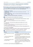 Vorschau - Arbeitsblätter - Einwände ernst nehmen: Gegenargumente entkräften – Deutsch 6/7 - Seite 1