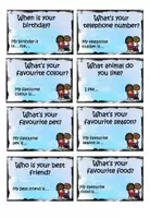 Vorschau - Spiele - Conversation Cards - Getting to know each other - Seite 1
