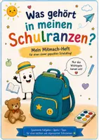 Vorschau - Arbeitsblätter - Schulstart: Was gehört in meinen Schulranzen? - Mitmachheft - Deckblatt
