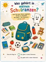 Vorschau - Arbeitsblätter - Schulstart: Was gehört in meinen Schulranzen? - Mitmachheft - Seite 1