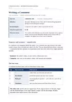 Vorschau - Arbeitsblätter - Englisch 11. Klasse - Comment/Summary/Focus on Language - Deckblatt