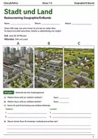 Vorschau - Arbeitsblätter - Stadt und Land Basisscreening Klasse 7–8 - Deckblatt