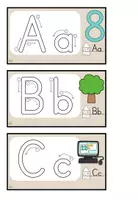 Vorschau - Präsentationen/Tafelbilder - Anlautkärtchen – Buchstaben schreiben lernen | Schreibrichtung | Buchstabenstationen | 1. Klasse - Seite 1