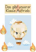 Vorschau - Poster - Dekoration Klassengemeinschaft - Thema Heißluftballon - Seite 3