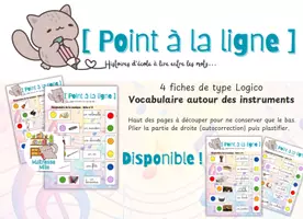 Aperçu - Feuilles d'exercices - Vocabulaire autour de la musique (fiches 2, 3, 4 et 5) - Page de couverture