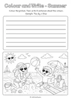 Vorschau - Arbeitsblätter - Englisch Sommer Materialpaket | English Summer, Holidays & Back to School Paket für nach den Sommerferien | Vocabulary, Reading, Writing & Games | Klasse 4/5/6 - Seite 3