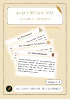 Vorschau - Poster - 40 Schreibanlässe zum Weiterschreiben - Deckblatt