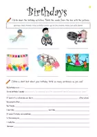 Vorschau - Arbeitsblätter - Kreatives Materialpaket "Birthday" 3 -fach differenziert - Seite 2