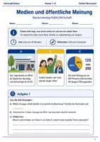 Vorschau - Arbeitsblätter - Medien und Meinung Basisscreening Klasse 7–8 - Deckblatt