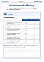 Vorschau - Arbeitsblätter - Medien und Meinung Basisscreening Klasse 7–8 - Seite 2