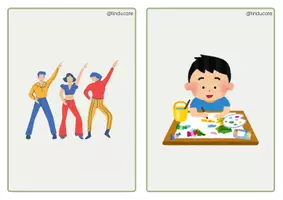 Vorschau - Merkblätter - Bild- und Wortkarten: Hobbies (Come in 4) - Seite 2
