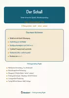 Vorschau - Arbeitsblätter - Der Schall – Prüfungstraining Physik (Klasse 8) - Seite 1