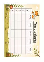 Vorschau - Anderer Materialtyp - Fuchsklasse Vorlage Stundenplan - Seite 3