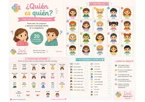 Vista previa - Unidades / Secuencias / Situaciones de Aprendizaje - Quien es quien con tablero e instrucciones de juego - Portada