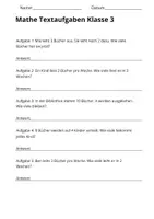Vorschau - Arbeitsblätter - Mathe Textaufgaben Klasse 3 – Bücher ausleihen (30 Aufgaben mit Lösungen) - Seite 3