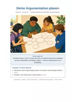 Vorschau - Arbeitsblätter - Deine Argumentation planen – Deutsch 6/7 - Deckblatt