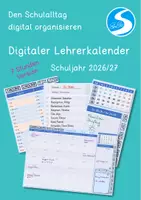 Vorschau - Anderer Materialtyp - Digitaler Lehrerkalender 2026/27 - 7h-Stunden-Version - Deckblatt