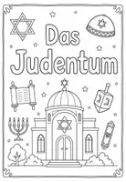 Vorschau - Arbeitsblätter - Judentum – Deckblatt für das Religionsheft | Religion Klasse 3–4 - Seite 2