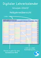 Vorschau - Anderer Materialtyp - Digitaler Lehrerkalender 2026/27 - NRW - 7-Stunden-Version - Seite 1