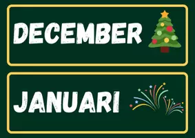 Voorbeeld - Maanden van het jaar kaarten voor kalender - Voorblad