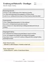 Vorschau - Arbeitsblätter - Ernährung und Nährstoffe – Prüfungstraining Biologie (Klasse 8) - Seite 3